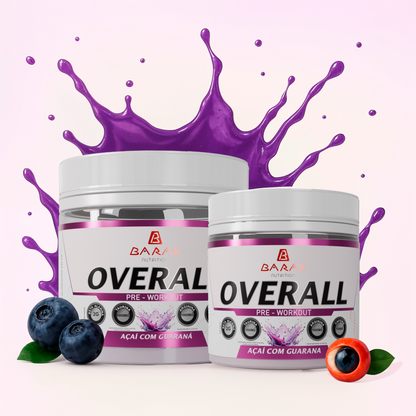 Overall Açaí com Guaraná 300g - Barak Nutrition