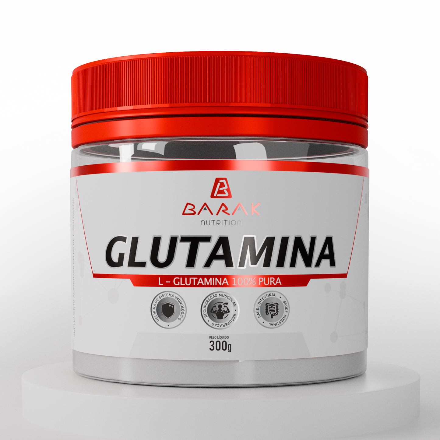 Glutamina 300g - Barak Nutrition