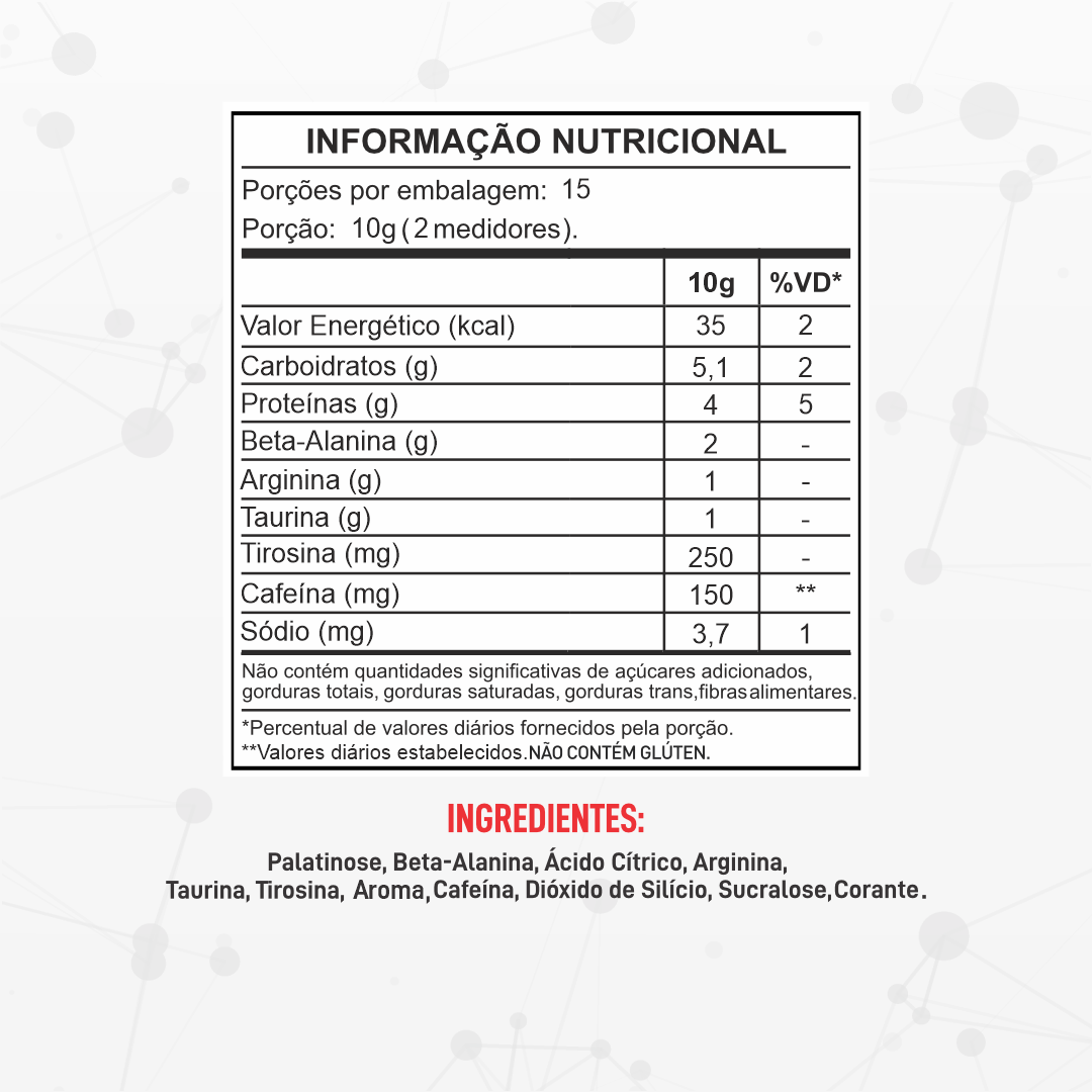 Overall Açaí com Guaraná 300g - Barak Nutrition