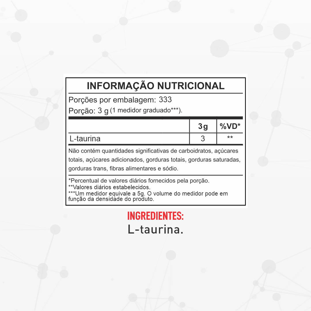 Taurina 1kg - Barak Nutrition