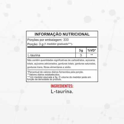 Taurina 1kg - Barak Nutrition
